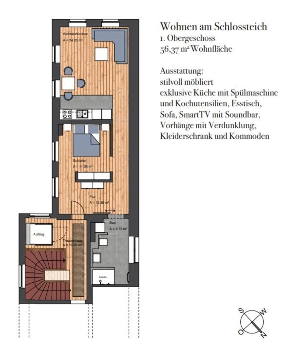 Wohnen Am Schlossplatz 奥尔登堡 客房 照片